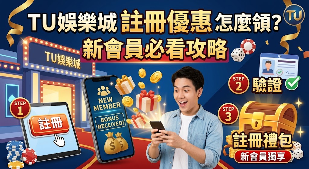 TU娛樂城註冊優惠怎麼領?新會員必看攻略